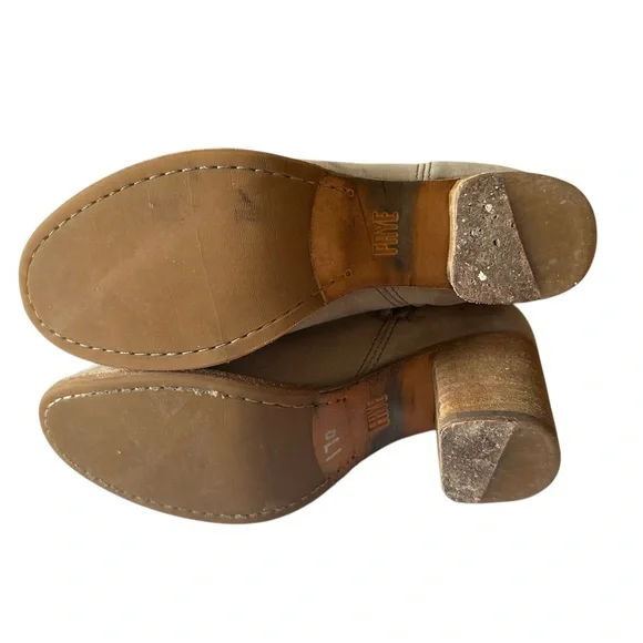 FRYE ADDIE SUEDE LEATHER HEELS BOOTS